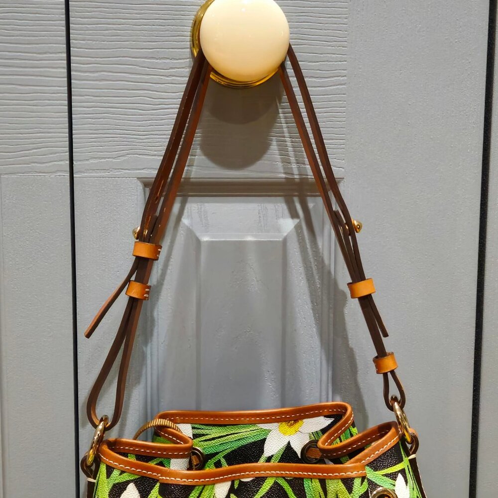 Dooney & Bourke Daffodil Drawstring Bucket Bag and Key Chain Purse - Picture 3 of 16